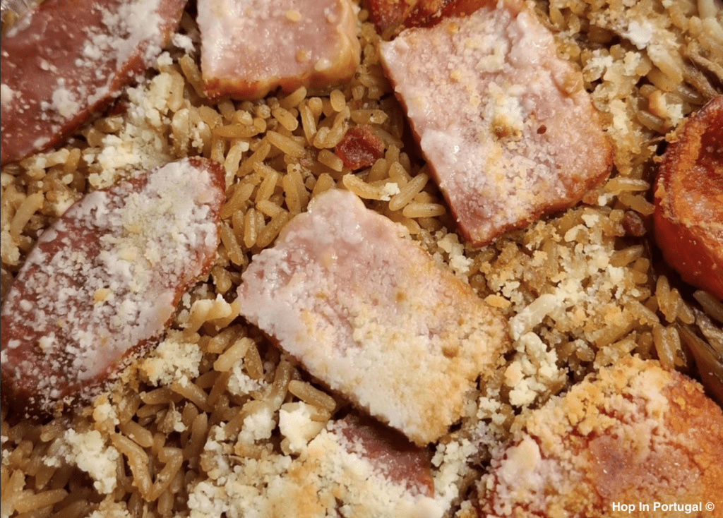 Arroz de Pato. one example of warm portuguese dishes