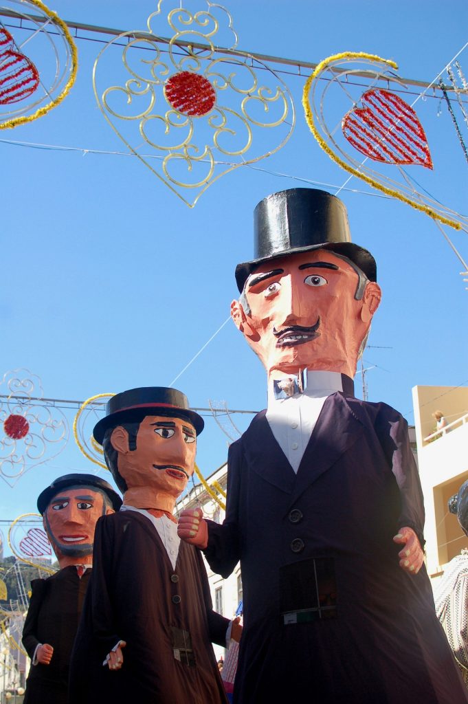 Carnival Figures in Viana do Castelo, One of the February Festivals in Portugal 