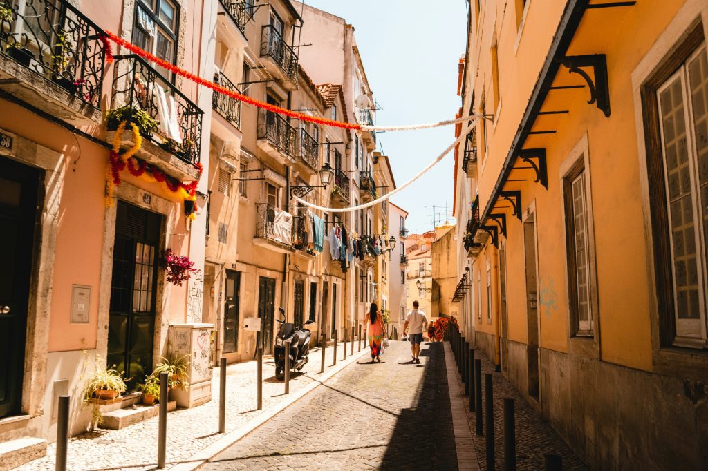 People walking during daytime in Lisbon
