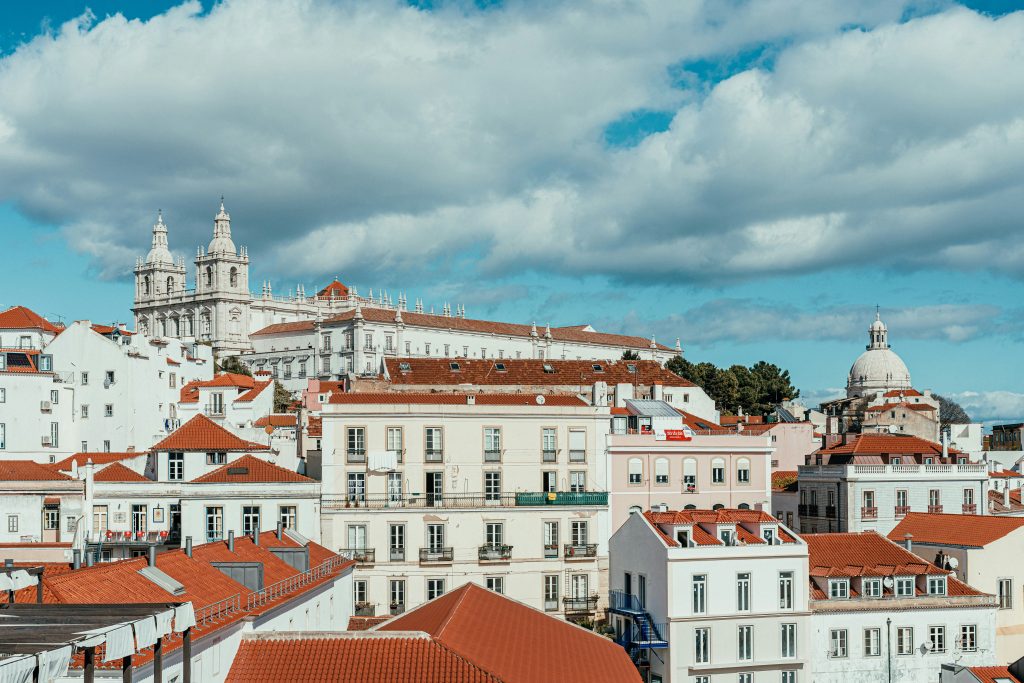 decrease in temperature next week in Portugal with cloudy skies, including Lisbon pictured here