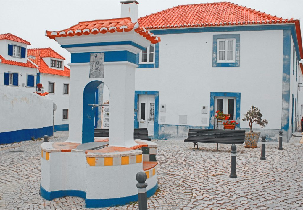 White houses in Ericeira Portugal