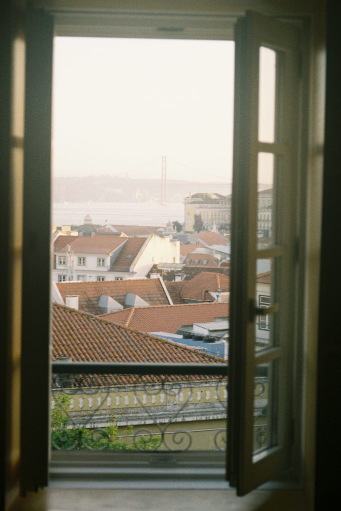 Lisbon view from window. One of the favorite cities for expats
