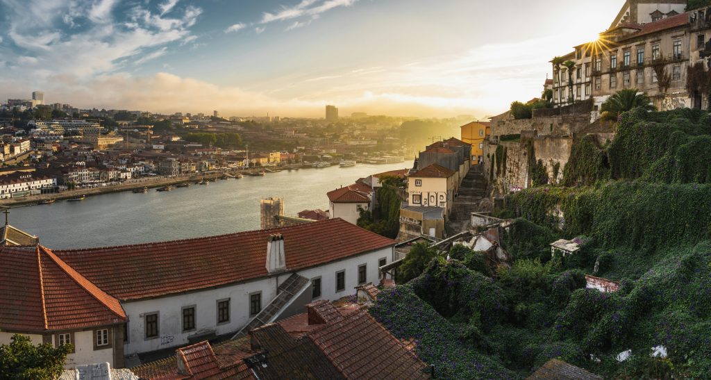 sunset porto