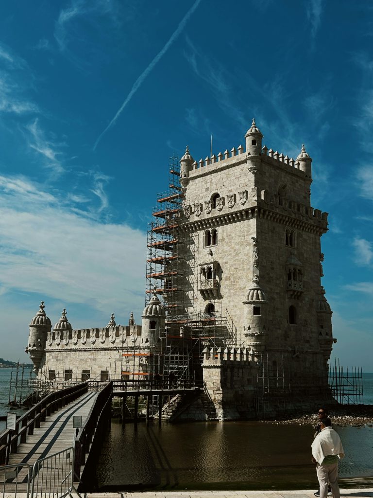 Belem Tower being renovated