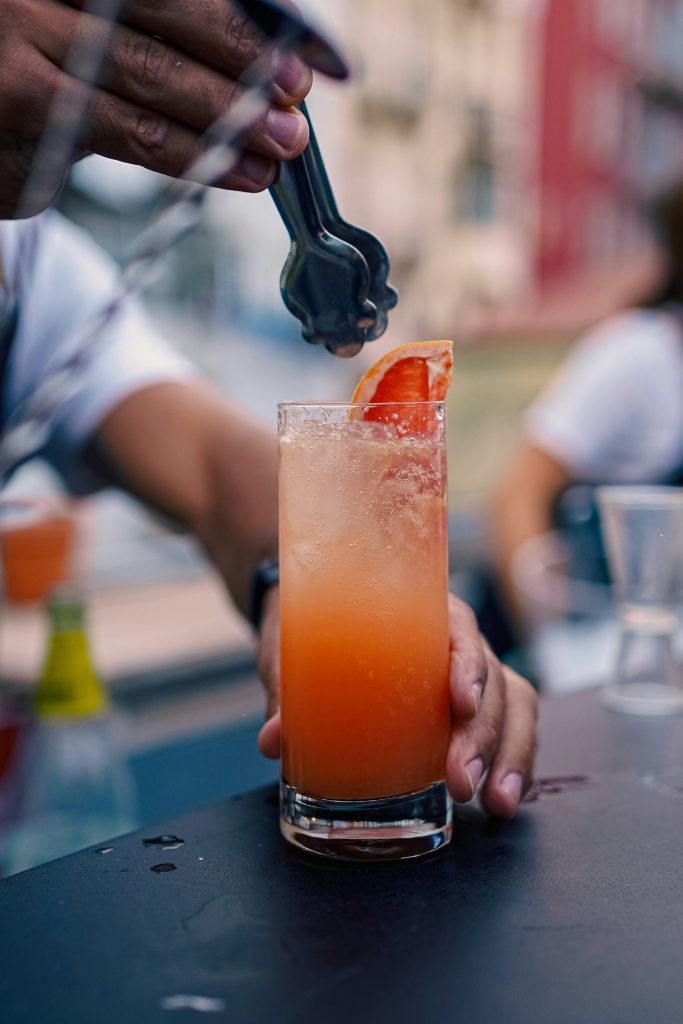 Orange cocktail, one of the drinks in portugal