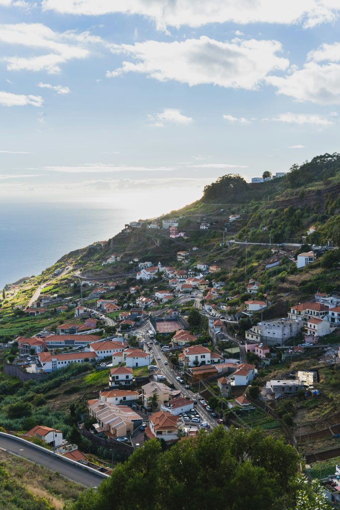 madeira green landscape with houses